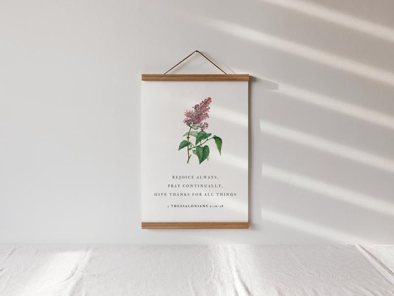 Psalm 106:1 Wooden Hanging Sign, Bible Verse Wall Art, Christian Wall Hanging Decor, Living Room Scripture Sign, Poster Prints No Frame, Gifts For Men Women Wall Art Decor, Outdoor Wall Art, Gifts For Birthday Christmas Xmas Artwork Landscape