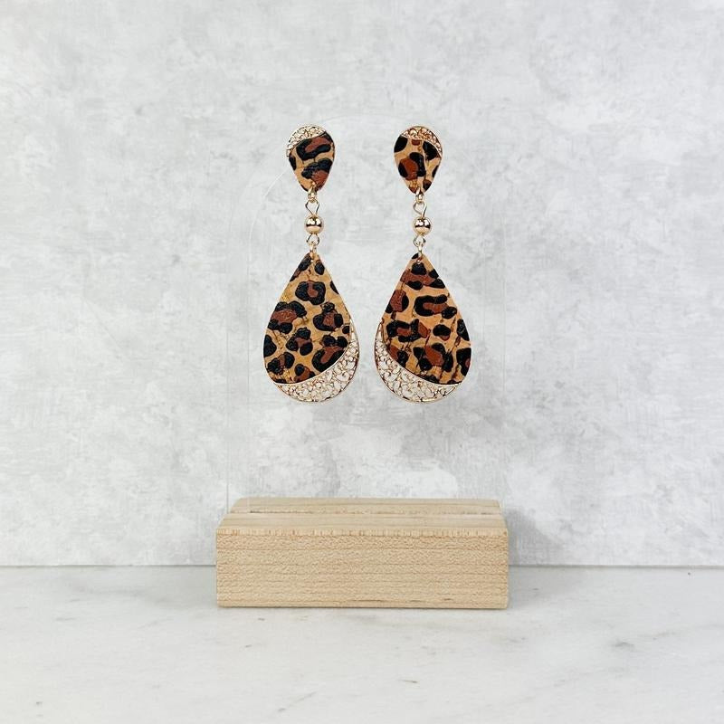 Quirky Cork Dangle Earrings *Final Sale*