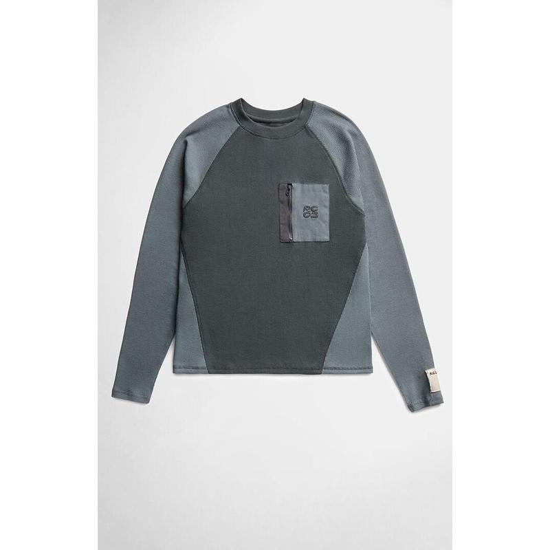 RC Outdoor Supply Men's Patch Pocket Long Sleeve Waffle Knit T-Shirt