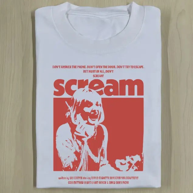RETRO SCREAM MOVIE T-SHIRT, Horror Movie Shirt, Horror Character, Funny Halloween Shirt, Unisex T-Shirt, Gift For Men Womenstyle{n002}2