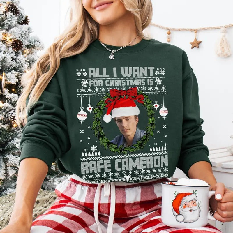 Rafe Cameron Ugly Christmas Sweatshirt, Outer Banks Merch , Drew Starkey Christmas Outfit, OBX SS4 Show Shirt Gift For Movies Lovers