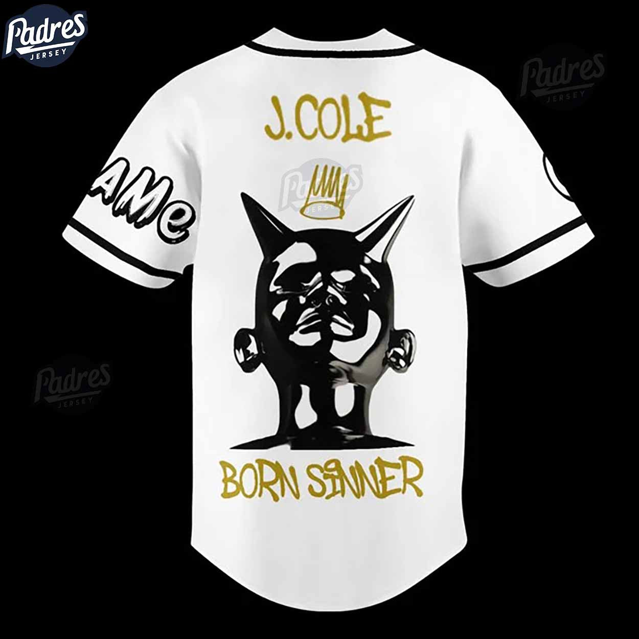 Rapper J Cole Custom Baseball Jersey - Padres Jersey Oasis: Elevate Your Baseball Style Game