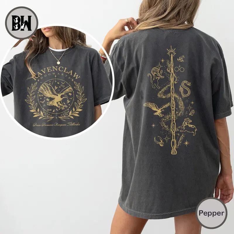 Ravenclaw Vintage, Hogwarts House Sweatshirts, Wizard World Sweatshirt, Magic World Shirt, Hp Fan Gift, Unisex T Shirt, Sweatshirt