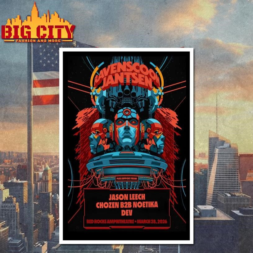 Ravenscoon And Jantsen Mar 28 2026 Red Rocks Amphitheatre In Morrison CO Poster Shirt
