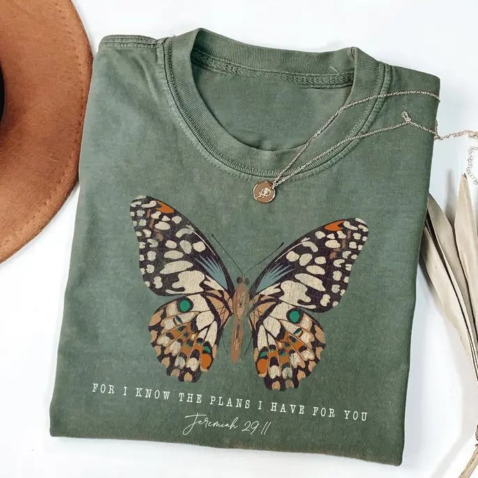 Religious Shirt, Jesus Shirt, For I Know The Plans I Have For You, Christian Shirt, Faith Shirt, Bible Verse