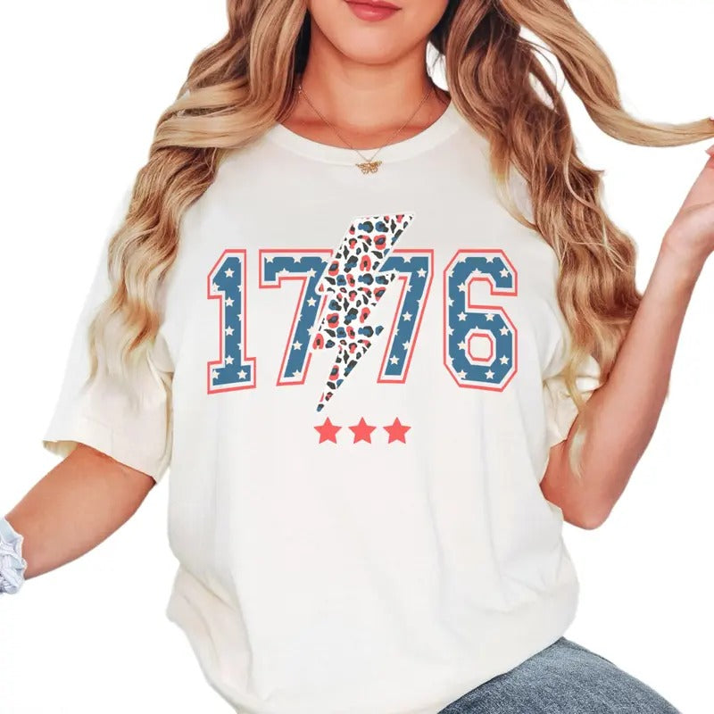 Retro 1776 Shirt, 4th Of July Shirt, Fourth Of July Shirt, America Shirt, Memorial Day Shirt, Unisex T-Shirt, Gifts For Women Men, Short Sleeve Tee Shirt, Gifts For 4th Of July Independence Day Birthday