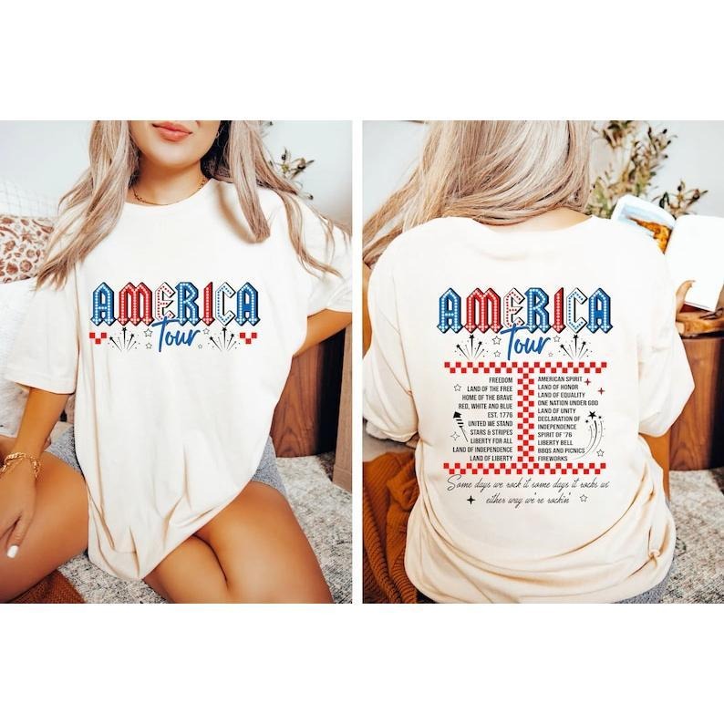 Retro America Tour Shirt, 4th of July Shirt, 1776 Independence Day Shirt, America Shirt, USA Shirt, American Flag Shirt, Memorial Day T-shirt, sweater and Hoodie