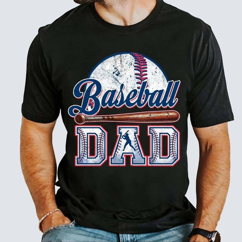 Retro Baseball Dad Shirt for Men Game Day Sports Dad Life Father's Day Gift Unisex Premium 100% Cotton