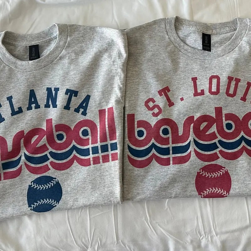 Retro Baseball T-Shirt 70's Style Baseball T Shirt