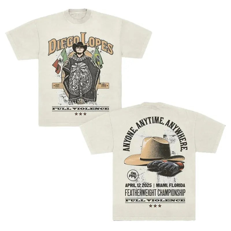 Retro Diego MMA Vintage 90s Graphic Collage T-Shirt, Lopes Bootleg Tee for men, Gift For Him
