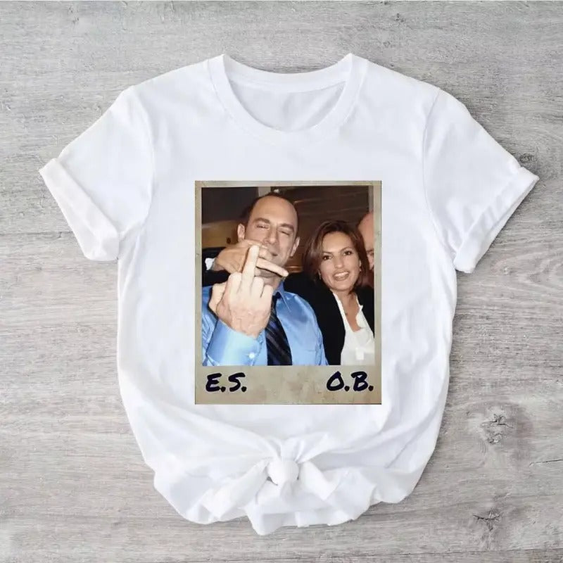 Retro Elliot Stabler And Olivia Benson T-Shirt, Law And Order Shirt