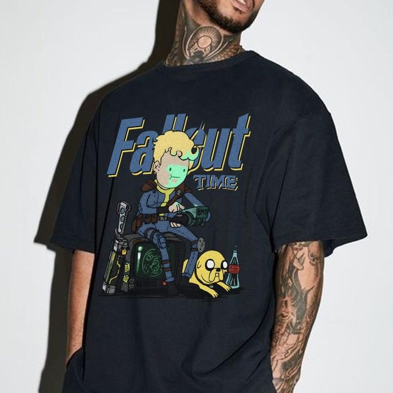 Retro Fallout Time Vintage Graphic Unisex TShirt, Fallout Inspired Fallout Time Tee, Unisex Classic Game Shirt, Top Menswear Streetwear T-Shirt