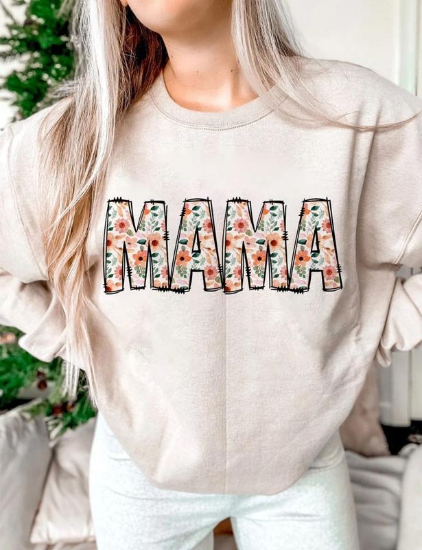 Retro Floral Mama Sweatshirt, Flower Mama Tee Shirt, Groovy Mommy T-Shirt, Best Mum T-Shirt, Mom Life Shirt, Mother's Day Shirt, Best Gift For Mother's Day