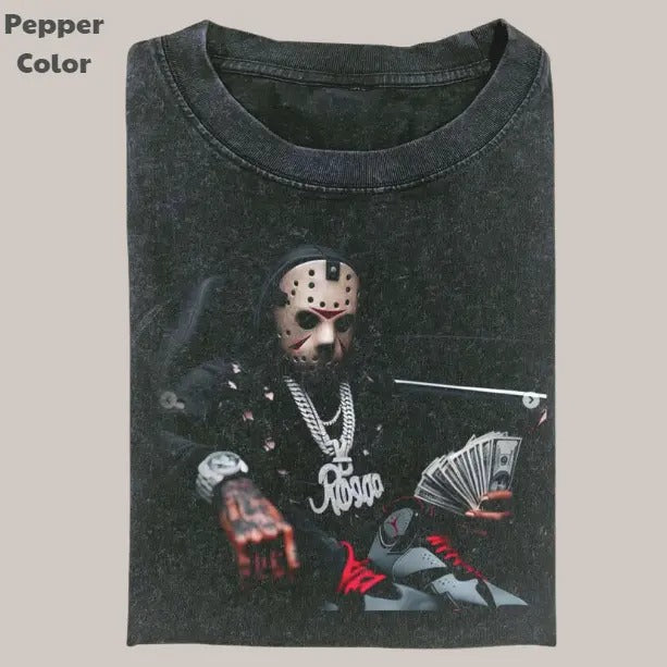 Retro Funny Vintage Graphic Tee, Jason Voorhees Gang T-Shirt, Movies Tee, Unisex Meme Cringe Funny Dumb Shirt, Menswear Womenswear Streetwear