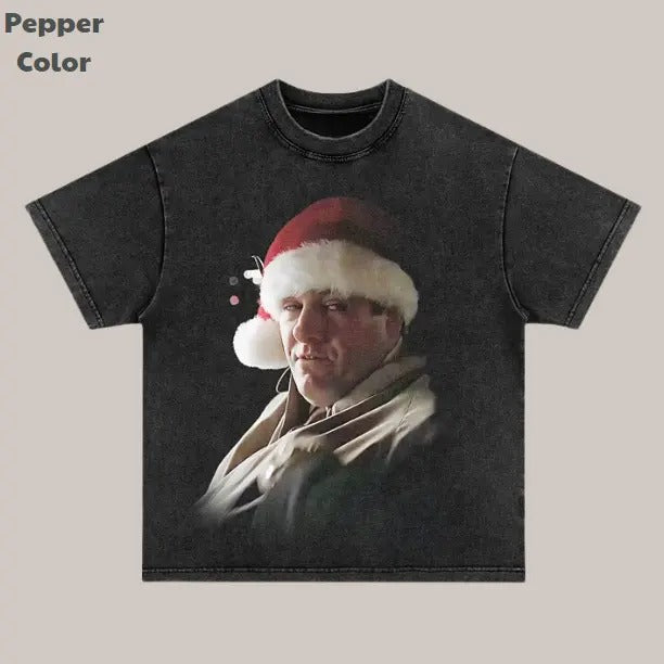 Retro Funny Vintage Tee, Tony Soprano Christmas T-Shirt, Movie Graphic Tee, Unisex Meme Cringe Funny Dumb Shirt, Menswear Womenswear Streetwear