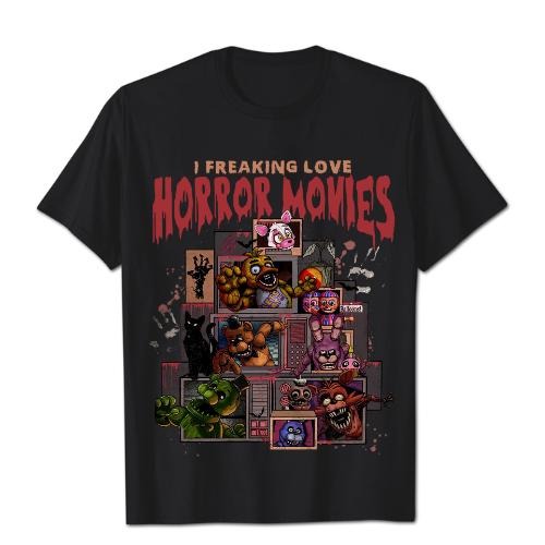 Retro Horror Five Nights At Freddy'S Halloween T-Shirt, FNAF T-Shirt, Five Nights At Freddy T-Shirt, Halloween Gifts,...