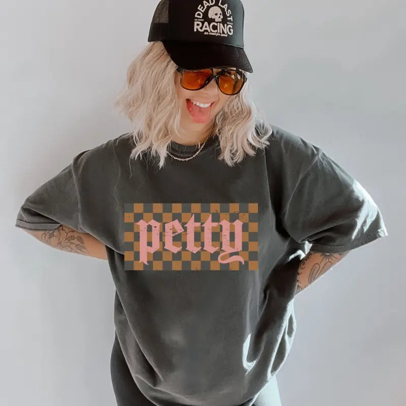 Retro Petty Shirt~ Unisex Apparel Relaxed Fit Printed In The USA Clothing Womenswear Casual Comfort Cotton Top Athletic Boho Chic