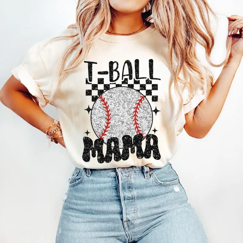 Retro T Ball Mama t-shirt,sweatshirt,hoodie, Glitter Baseball sweatshirt, Sublimation hoodie, Sports tshirt, Tee Ball sweatshirt, Baseball Mom