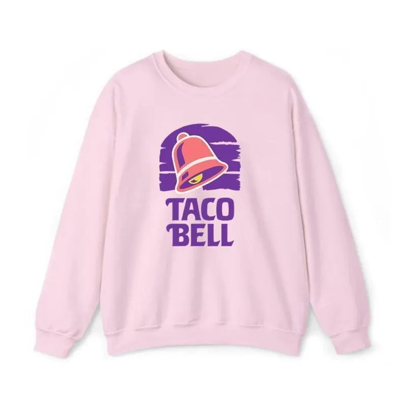 Retro Taco Bell Crewneck Sweatshirt, Perfect for Taco Bell Lovers Shirt, Fun Fast Food Sweater, Stylish Unisex Gift for Food Enthusiasts T-shirt For Men For Women Hoodie