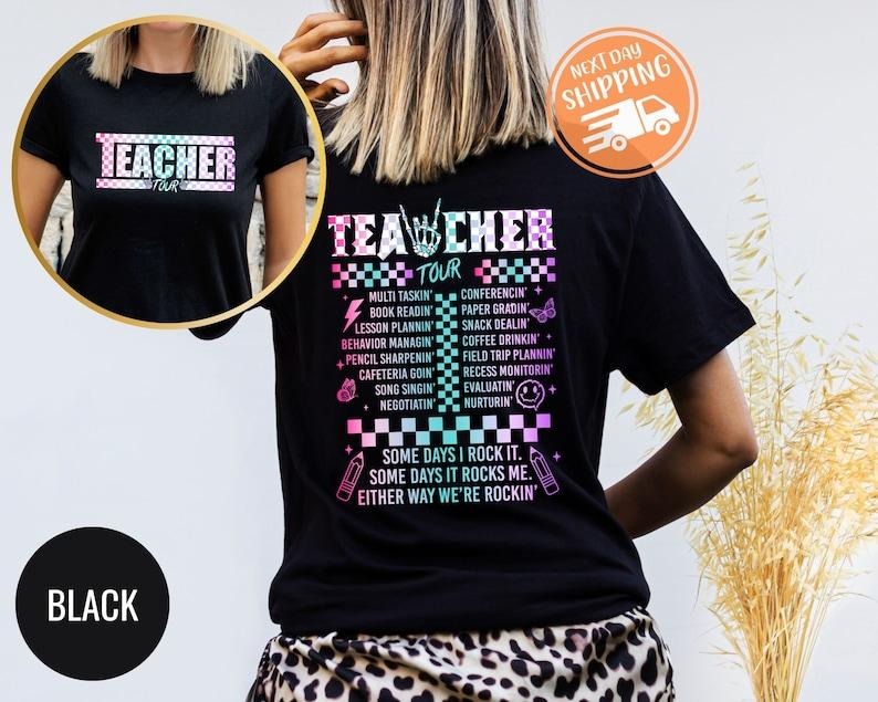 Retro Teacher Tour Shirt, gift for Teacher Shirt, ABCD Teacher Tour Shirt, End of Year Shirt, Teacher Gift Shirt, Teacher Back To School T-shirt, sweater and Hoodie