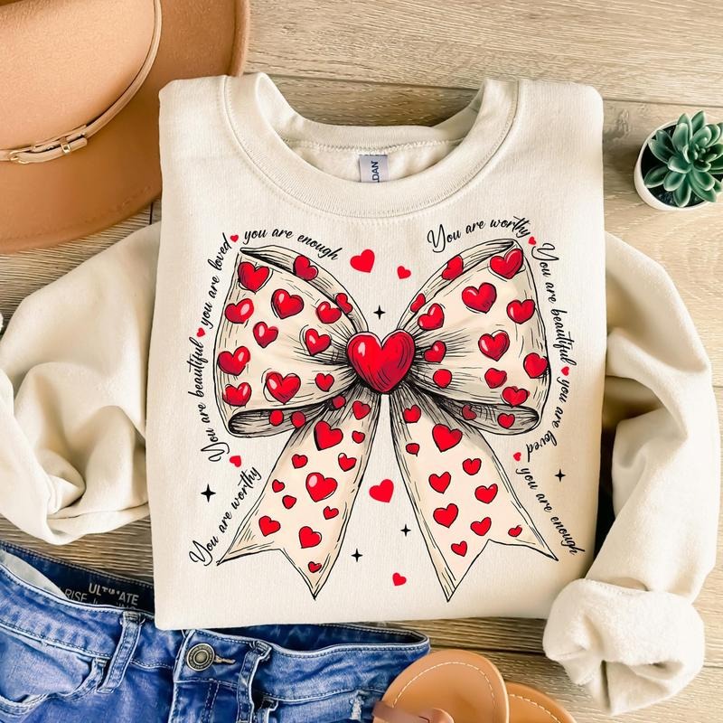 Retro Valentine Coquette Heart Sweatshirt, You are Loved Sweatshirt, Love Like Jesus Sweatshirt, Valentine Coquette Sweatshirt, Valentines Day Sweatshirt, Valentine Mama Sweatshirt