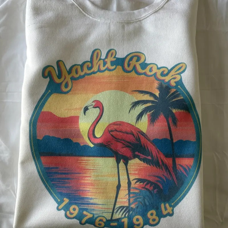 Retro Yacht Rock Sweatshirt Comfy Vintage Sweatshirt Rock Yacht
