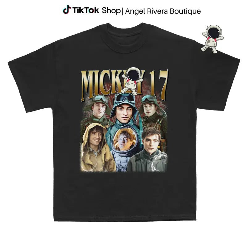 Robert Pattinson Mick3y 17 Shirt For Fan, Movie 90s Retro Bootleg Shirt, Fan Merch Celebrity Crush, Style Cotton Top