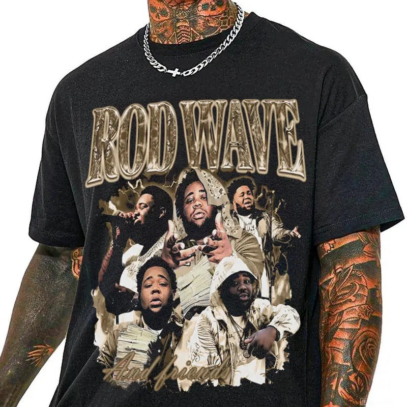 Rod Wave Brown Version Shirt, Rod Wave Last Lap 2024 Tour Music Tee, Rod Wave Rapper T-shirt, Rod Wave Unisex Tee Gift For Men Women, Rod Wave Fan Gift Women Clothing Crewneck Cotton women s