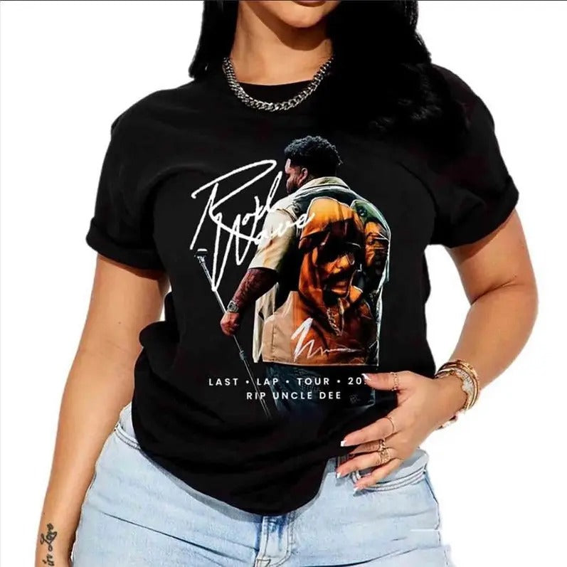 Rod Wave Last Lap Shirt Gift For Fan Hip Hop Graphic Tee All Size Cotton Shortsleeve, Gift for Women and Men Clothing Top