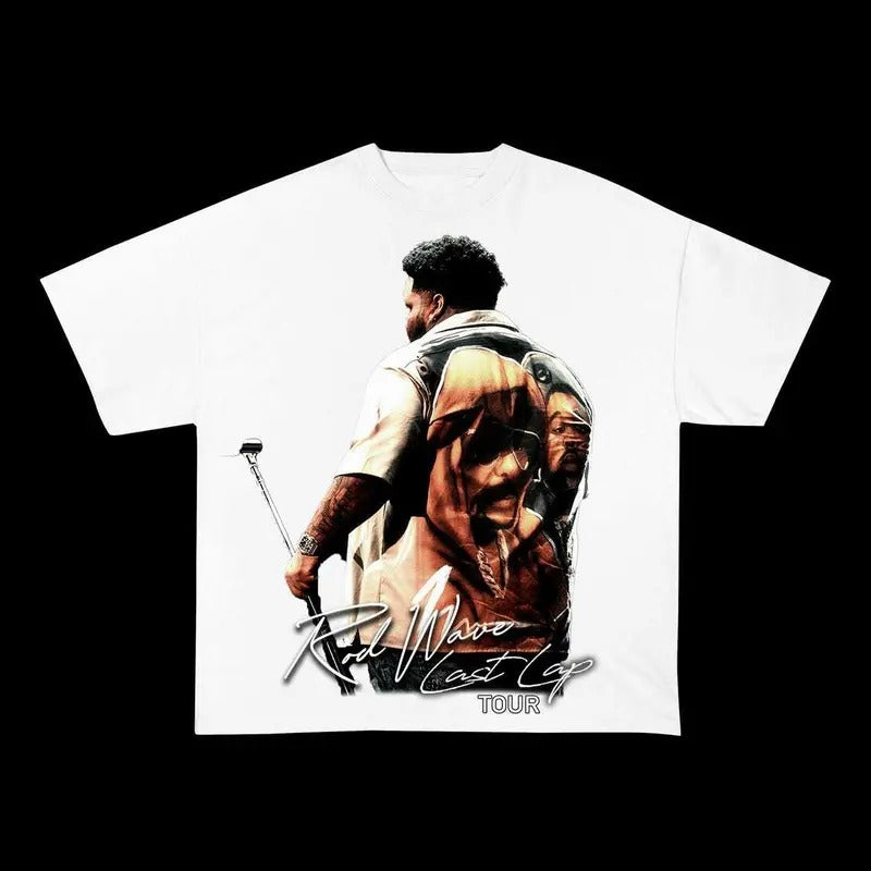 Rod Wave White Last Lap Tour Shirt