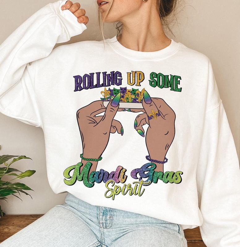 Rolling Up Some Mardi Gras shirt Hoodie, Sweatshirt | WearSparks.com