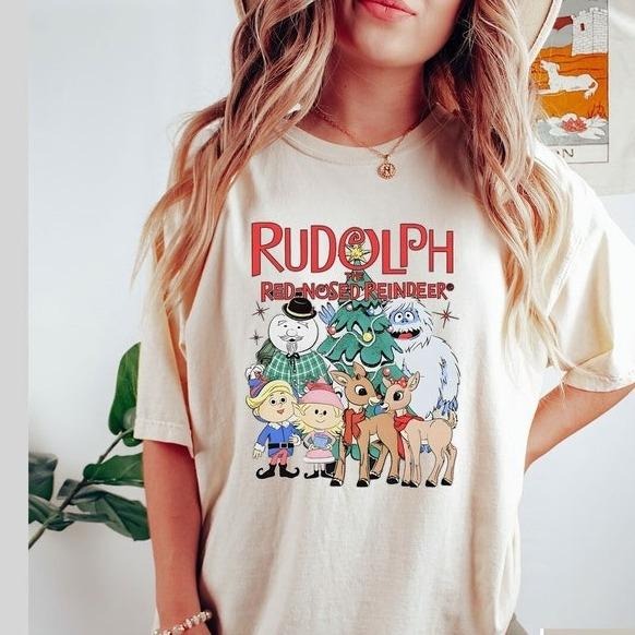 Rudolph The Red Nosed Reindeer Christmas Sweatshirt, Rudolph Christmas Shirt, Retro Christmas Movie Shirt, Rudolph Xmas Sweatshirt