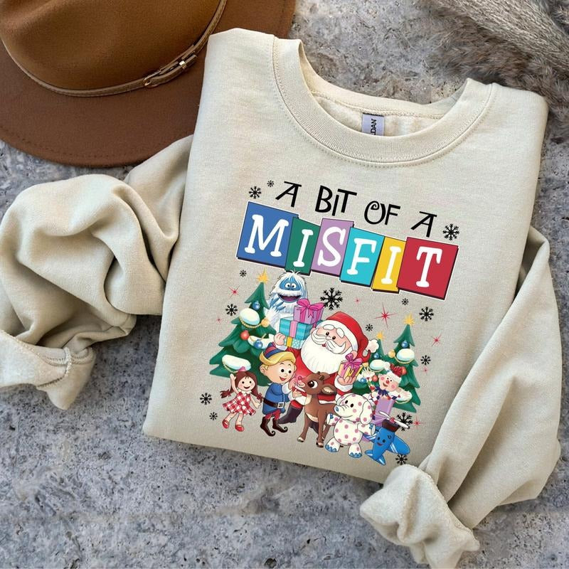 Rudolph The Red Nosed Reindeer Christmas Sweatshirt, Rudolph Xmas Sweatshirt, Rudolph Christmas Shirt, Vintage Christmas Movie Shirtstyle{n002}2