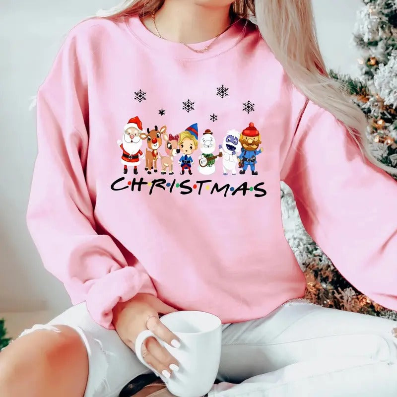 Rudolph the Red-nosed Reindeer Movie Shirt, Christmas Frosty the Snow Man Sweatshirt, Frosty's Snowflake Hoodie, Snowman Christmas Shirt, Rudolph family Christmas Reindeer Sweatshirt, Christmas 90s Movies Lovers TShirt, Merry Christmas Gift