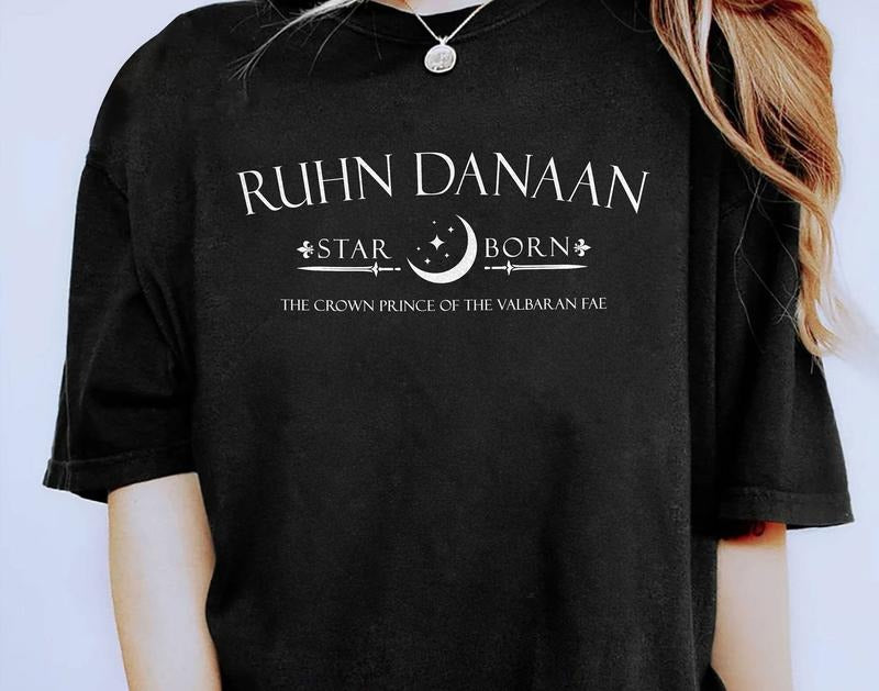 Ruhn Danaan Crown Prince of the Vabaran Fae T-Shirt, Crescent City Series T-Shirt, Acotar Shirt, House of Earth and Blood Merch Top Top