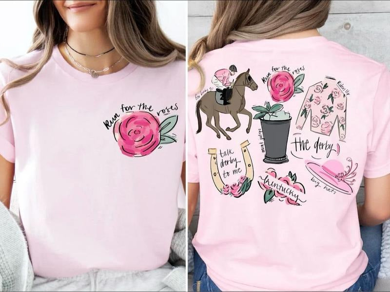 Run For The Roses Shirt, Derby Day Sweater, Race Weekend Tee, Derby Vibes T-Shirt, Derby Time Tee, Horse Racing Tee,...