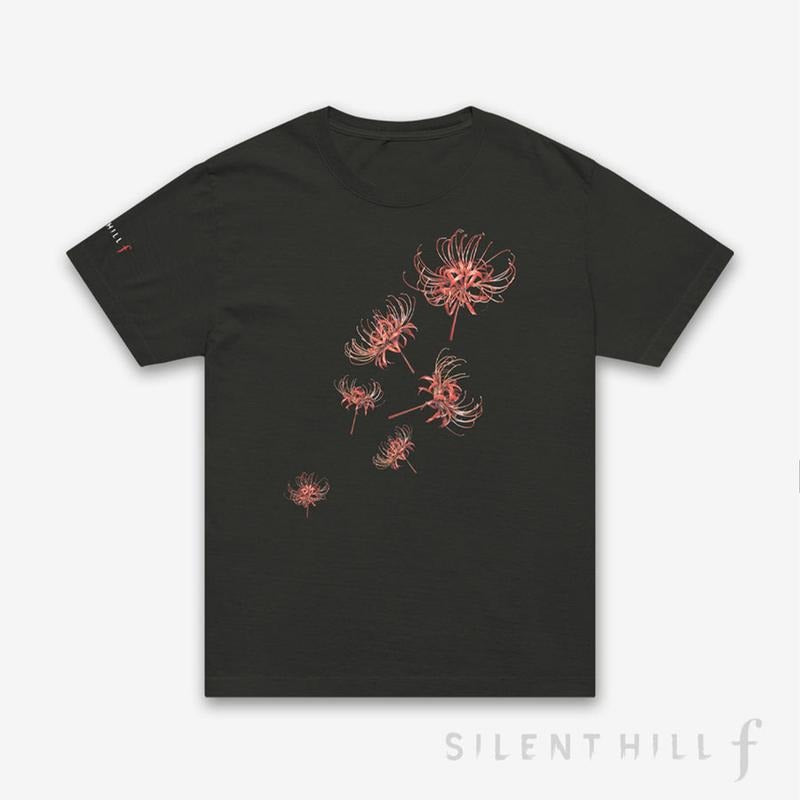 SILENT HILL f Erosion Flower T-Shirt, SILENT HILL f Game Washed T-Shirt Clothing, Menswear Top, Retro Silent Hill Game Tshirt
