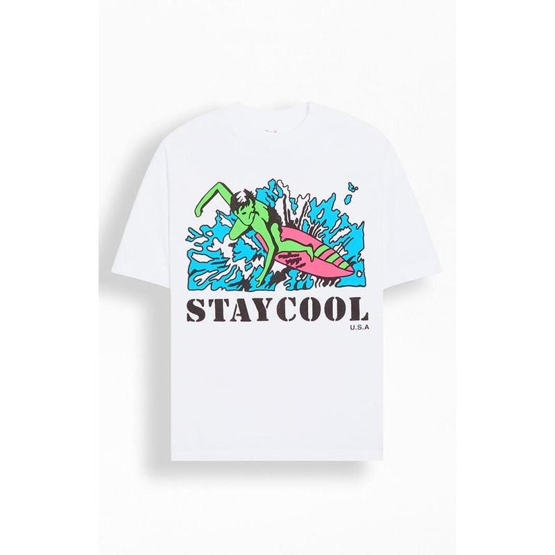 STAYCOOLNYC Men's Surf T-Shirt - Multicolor