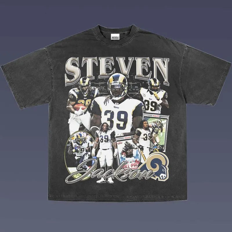STEVEN JACKSON 1.0 VINTAGE TEE | AMERICAN FOOTBALL | GIFT FOR FAN