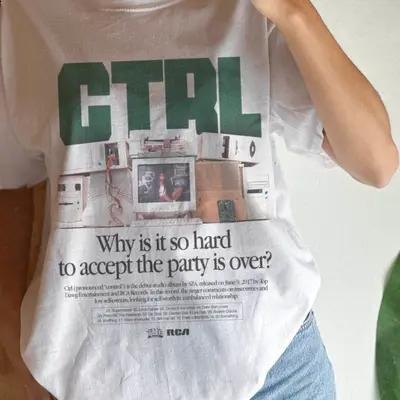 SZA-Ctrl Print Short Sleeve T-Shirt, Gift For Her, Gift For Him
