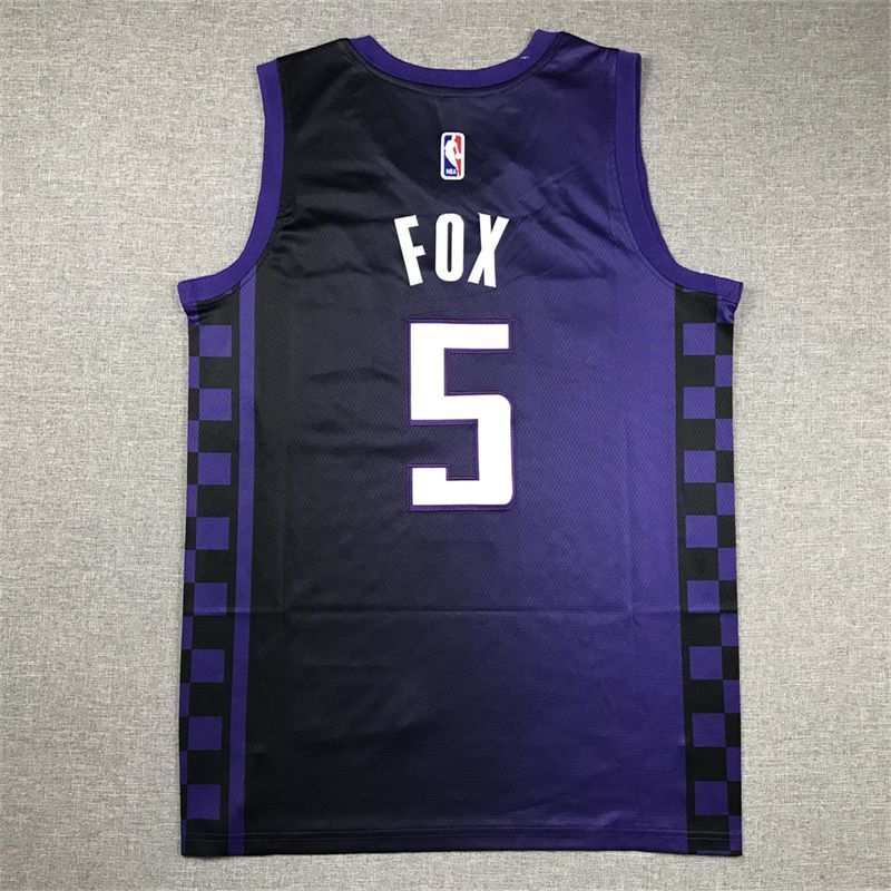Sacramento Kings #5 De'Aaron Fox Kings 5 Statement Edition s-xxl Style 1
