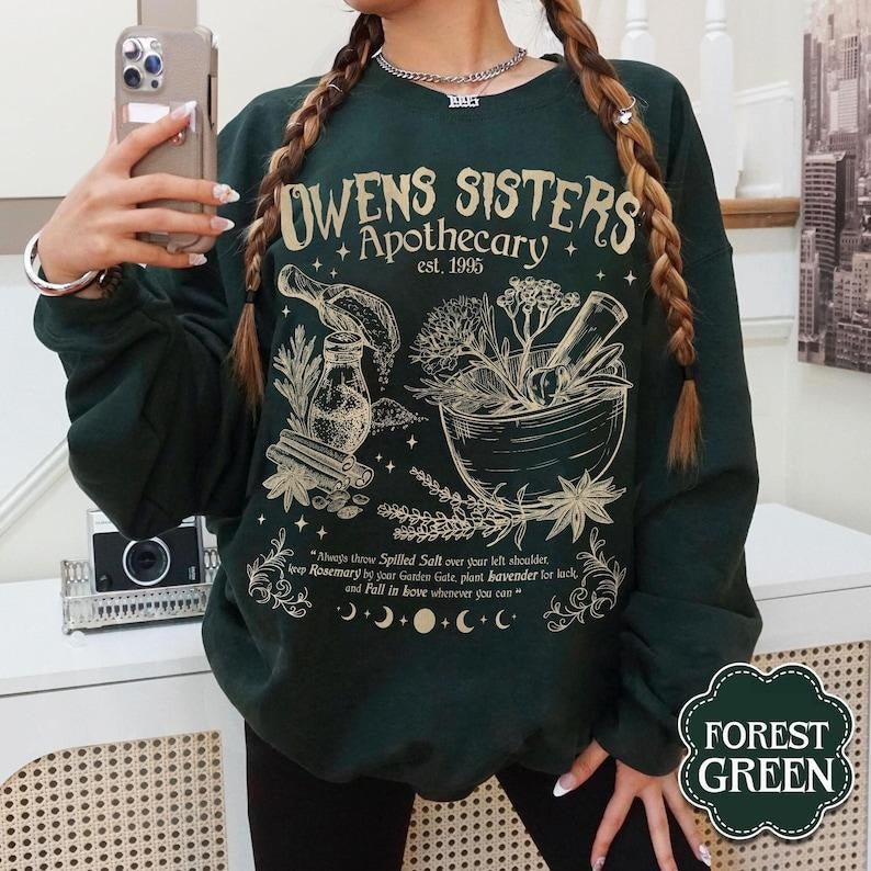 Salt Rosemary Lavender Love Sweatshirt, Practical Magic Shirt, Magic Spell Hoodie, Apothecary Shirt, Owens Sisters Shirt, Witch Shirt