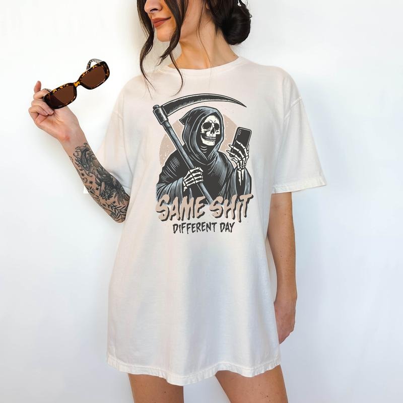 Same S!$t, Different Day- T-Shirt , Unisex Sizing, Funny Tee, Comfortable Shirt, Halloween Theme