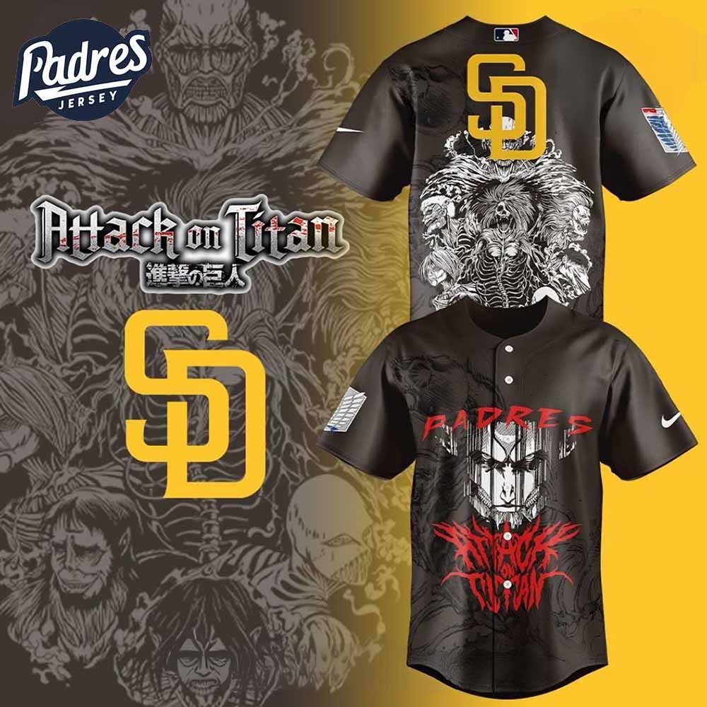 San Diego Padres Attack on Titan Special Baseball Jersey - Padres Jersey Oasis: Elevate Your Baseball Style Game