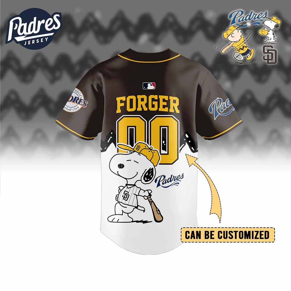 San Diego Padres x Peanuts Personalized Baseball Jersey For Fans - Padres Jersey Oasis: Elevate Your Baseball Style Game