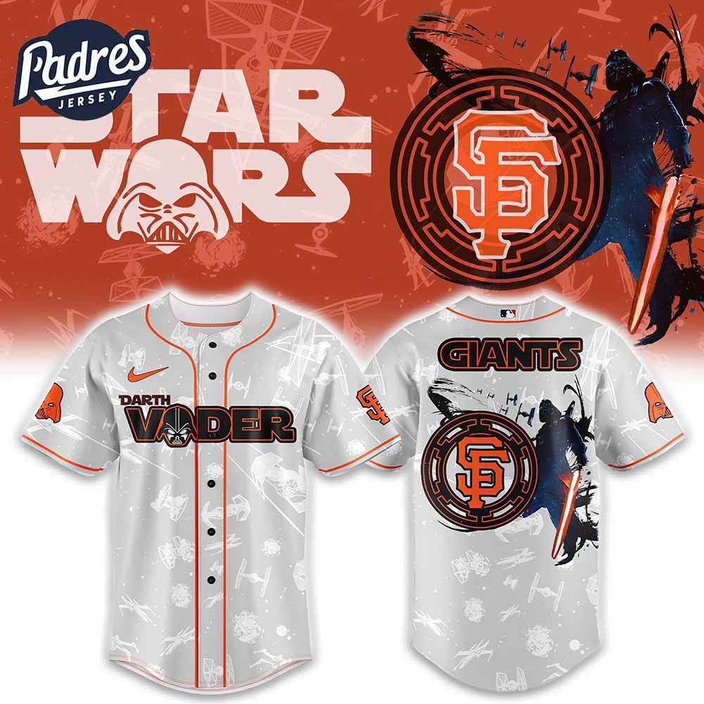San Francisco Giants MLB x Darth Vader Is Anakin Baseball Jersey - Padres Jersey Oasis: Elevate Your Baseball Style Game