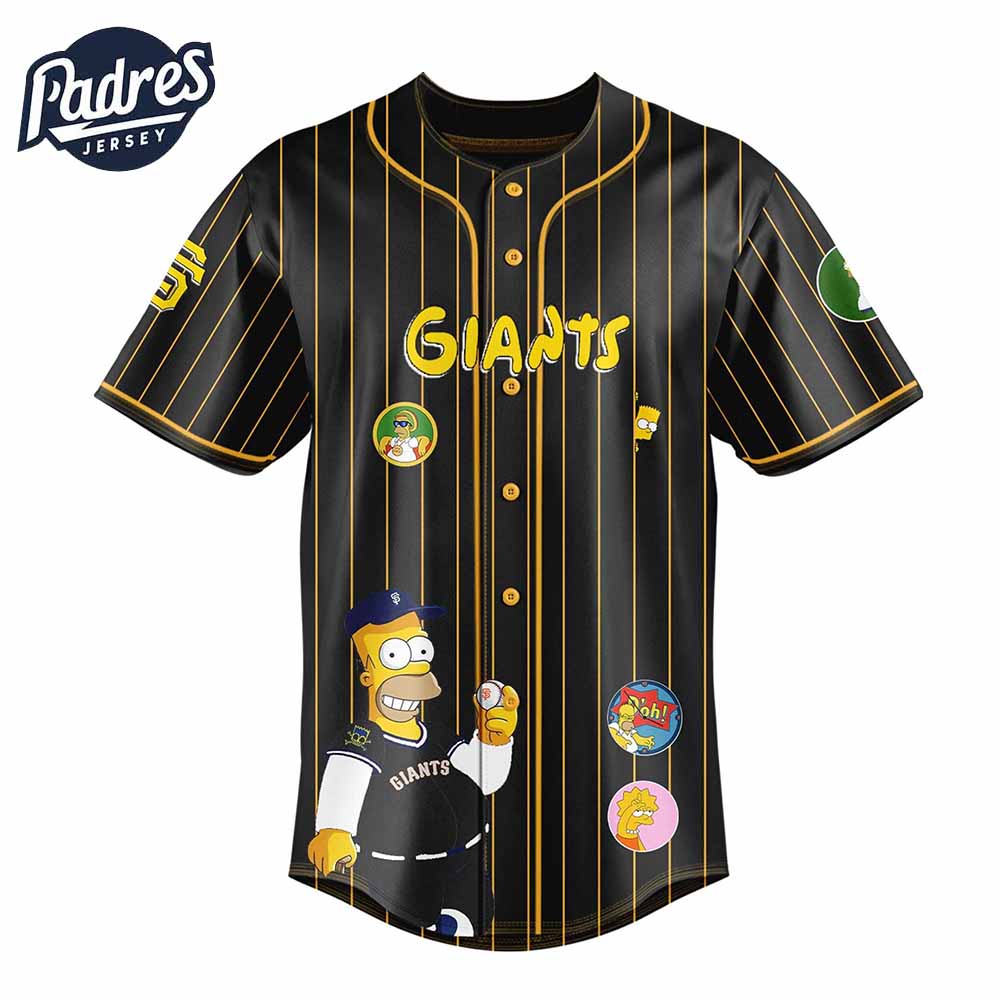 San Francisco Giants MLB x The Simpsons Baseball Jersey Style - Padres Jersey Oasis: Elevate Your Baseball Style Game
