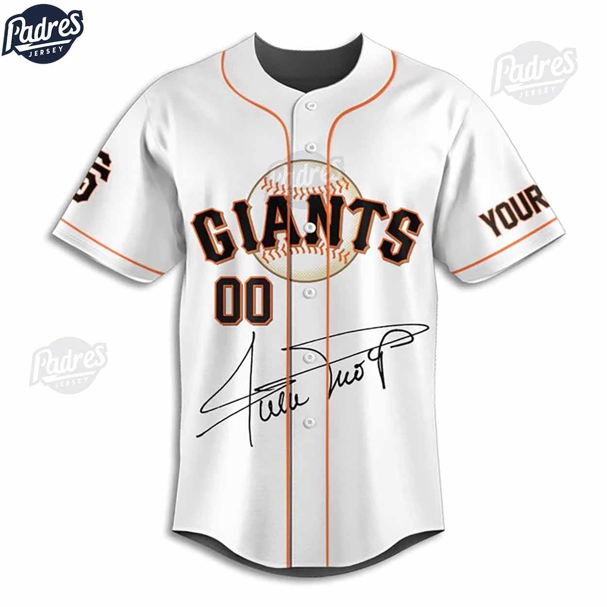 San Francisco Giants Willie Mays Custom Baseball Jersey Style - Padres Jersey Oasis: Elevate Your Baseball Style Game