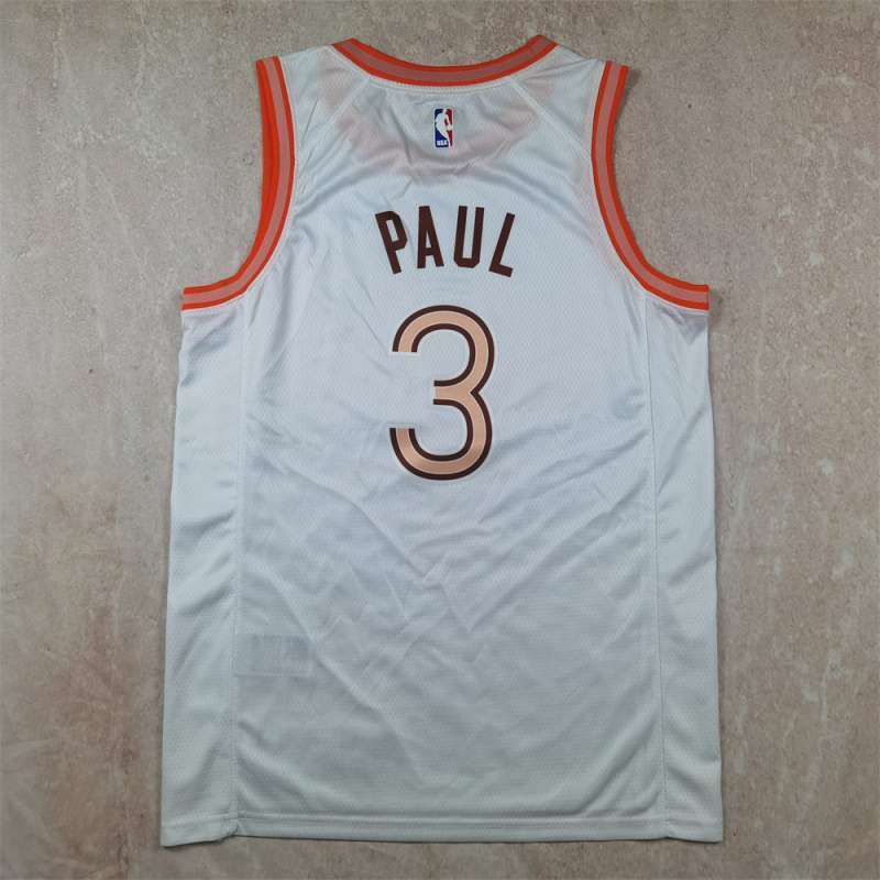 San Antonio Spurs #3 Chris Paul Hot Press Spurs 3 City Edition White s-xxl Style 1