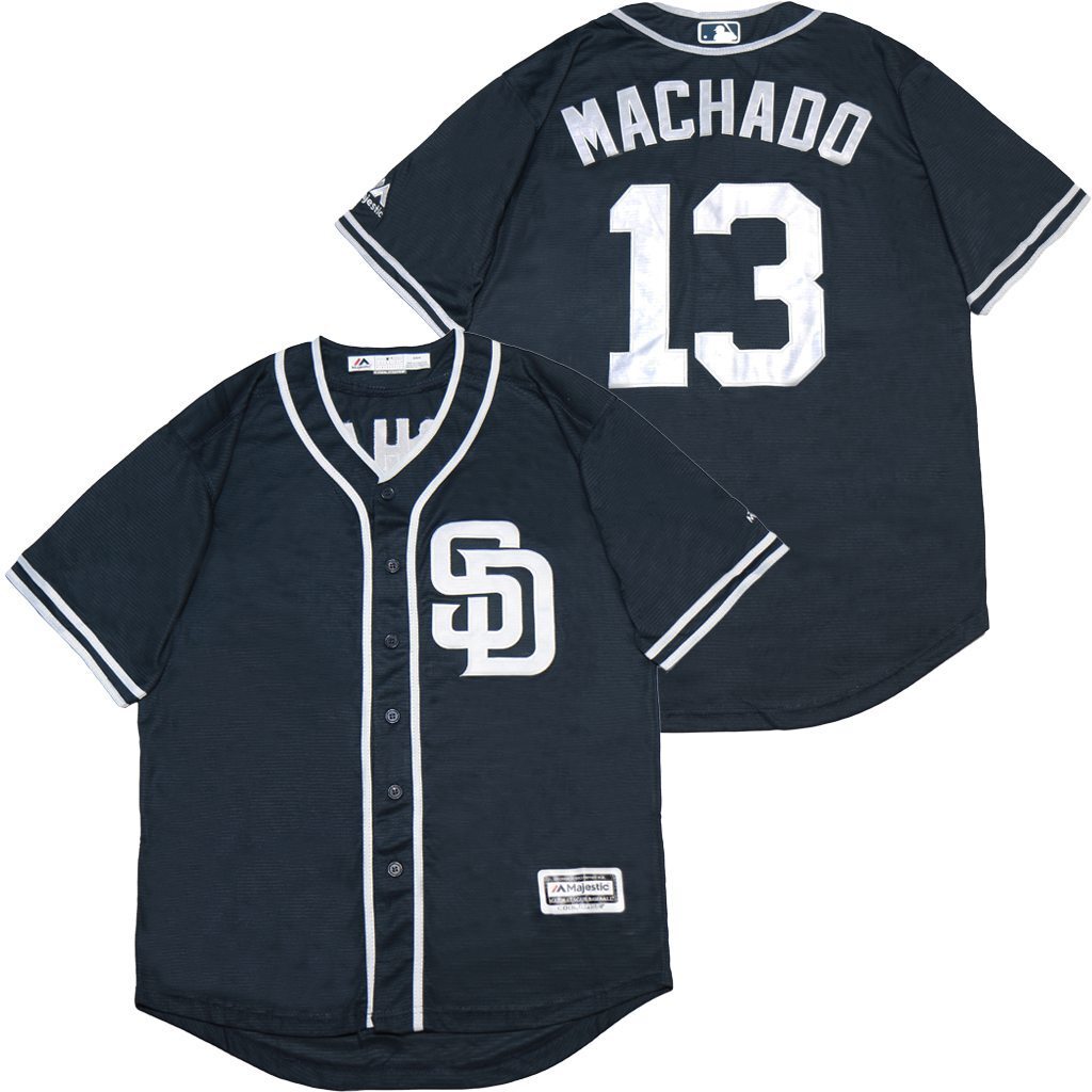 San Diego Padres #13 Manny Machado Padres 13 Blue Fan